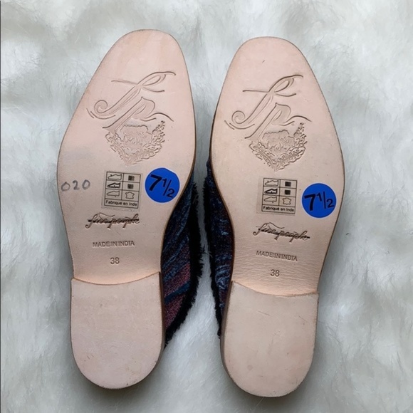 Free People Velvet Butterfly Effect Mules - Picture 6 of 7